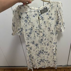 COPY - Blue Floral Reformation Dress